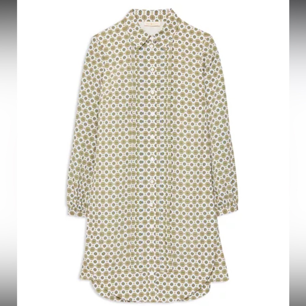 NWOT Tory Burch Cora Printed Shirt Dress